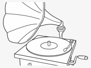 Phonograph Cliparts - Record Player Drawings #3014824