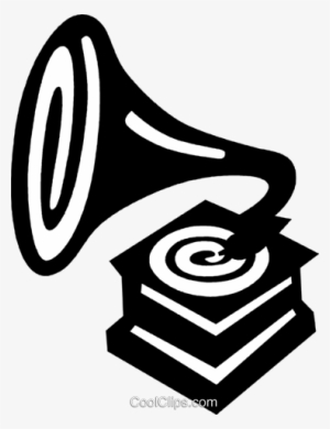 Phonograph Royalty Free Vector Clip Art Illustration - Emblem #3014955