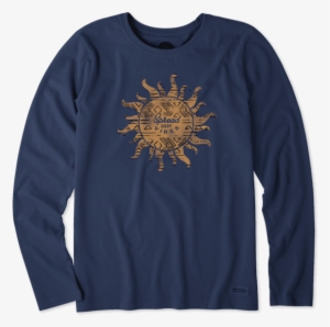 Women's Tribal Sun Long Sleeve Crusher Tee - T-shirt #3015514