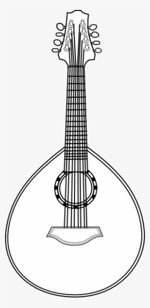 How To Set Use Lute Clipart - Rondalla Instruments Black And White #3015543