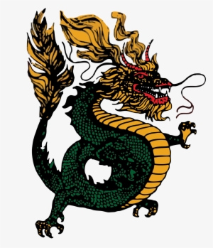 The Original Dsi Dragon Used In The Logo - Red Zodiac Dragon - Sky Blue - Medium #3015594