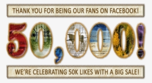 We've Reached 50,000 Facebook "likes" And We're Celebrating - Postage Stamp #3015665