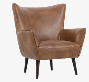 Tan Leather Accent Chair #3016039