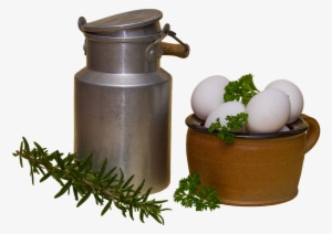 Milk Can, Pot, Egg, The Wax Pot, Clay Pot, Parsley - Egg #3016059