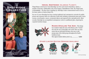 Raven Stealing The Sun Limited Edition Art Print Northwest - Native American Wolf Totem #3016084