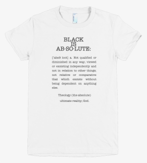 Image Of Womens Black Is Absolute Logo T - Active Shirt #3016108