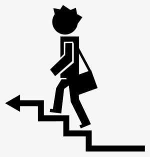 Png File - Student Climbing Stairs Clipart #3016319