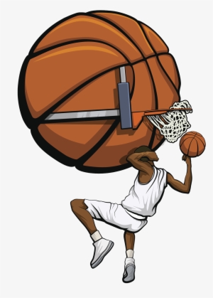 Basketball Slam Dunk Clip Art - Basketball #3016638