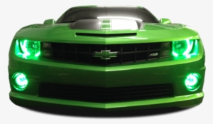 Green Halo Headlights - Chevrolet Camaro #3017793