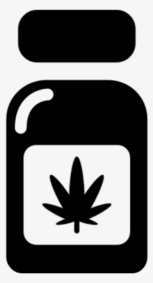 Marijuana Bottle Vector #3018058