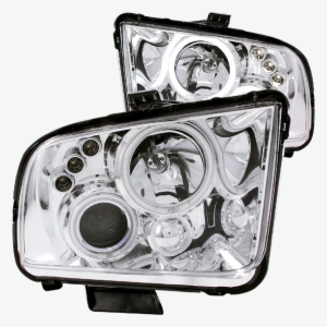 Automotive Led Lights - Anzousa - Projector Headlights W/ Halo Chrome Housing #3018239