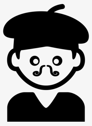 Bohemian Artist Man With Hat And Moustache Comments - Icon #3018843