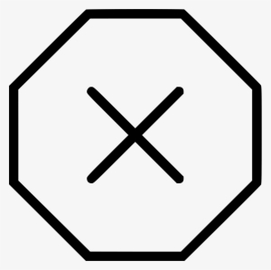 Delete Lock Ban Prohibition Denied Octagon Button Sign #3019365