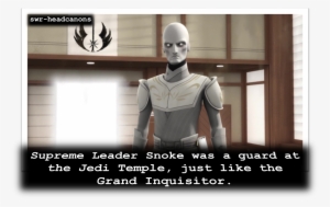 Supreme Leader Snoke Was A Guard At The Jedi Temple, - Jedi Temple Guard Snoke #3019740