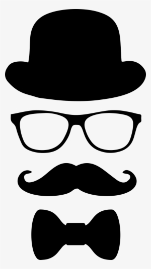 Disguise Set Hat Glasses Moustaches And Bow Tie Free - Chapeu Oculos E Bigode #3020075