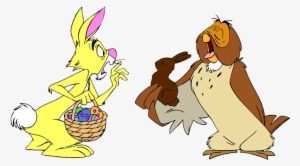 Hare Clipart Owl - Rabbit And Owl Pooh #3020609