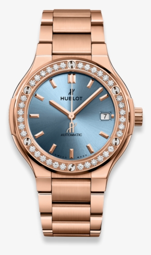 Classic Fusion King Gold Light Blue Bracelet - Hublot 568 Nx 891p Nx 1204 #3020719