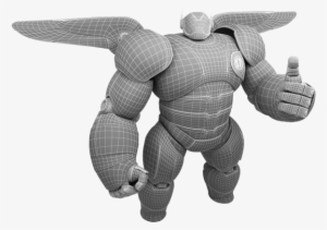 Donwload Baymax Inflate 3d Model Free - Baymax 3d Model #3020822