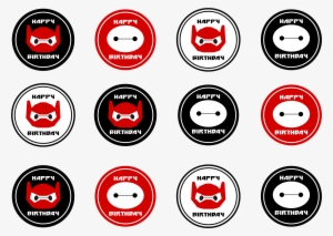 Big Hero 6 Party Ideas, Big Hero 6 Baymax, 7th Birthday - Baymax Cupcake Topper Printable #3021196