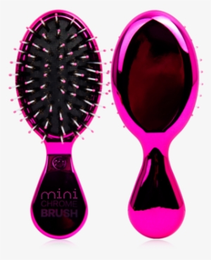 Mini Chrome Boar Bristle No-frizz Paddle Brush - Bristle #3021351