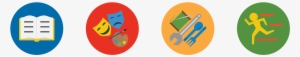 A Series Of Icons Representing The K To 12 Program's - Arts And Design Track Logo #3021354