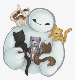 Drawn Grumpy Cat Baymax - Big Hero 6 Cats #3021457