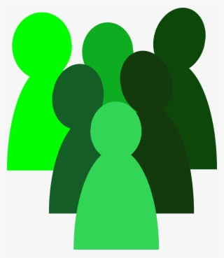 Green Crowd Icon Png - Small Crowd Clipart #3021820