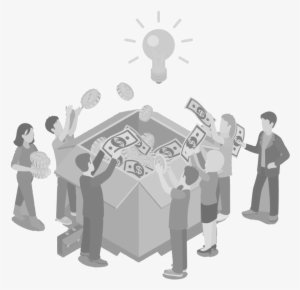 Crowdfunding Icon Black White - Assurely #3022186