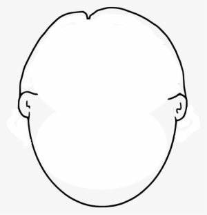 Blank Face Template - Face Without Hair Clipart #3022205