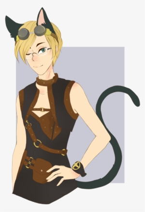 Steampunk Neko - Cartoon #3022279