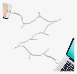 Led Light Up Iphone Charger Cable Connecting Laptop - Christmas Light Phone Charger #3022980