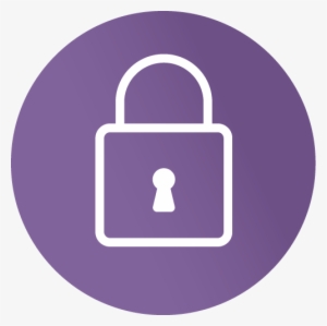 Icon Security Lock Purple - Vector Graphics #3023022