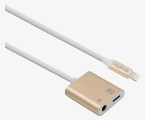 Mycandy Iphone 7 Plus /iphone 8 Plus 2in1 Ltng To Jack - Storage Cable #3023261