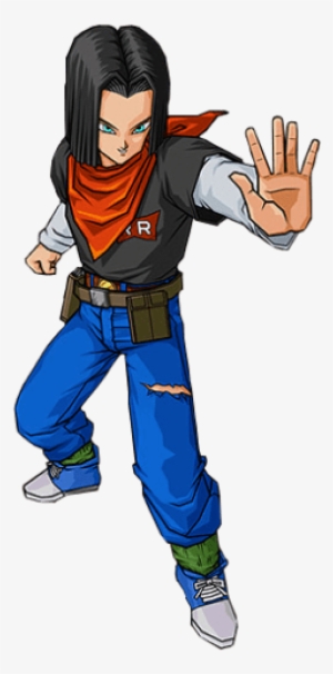 He Is The Most Powerful Person In His Universe And - Dbz Android 17 Png #3023933