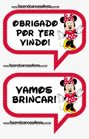 Plaquinhas Divertidas Para Fotos Da Minnie Vermelha - Plaquinhas Minnie Vermelha Para Imprimir #3024659