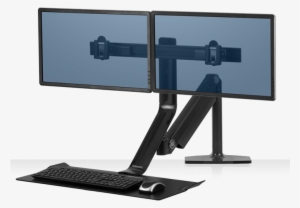 Single, Dual - Fellowes Extend Sit-stand Dual Monitor #3024798
