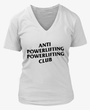 Anti Social Social Club Powerlifting Club Whitet-shirt - Stand With Rex (ladies) - Ladies V-neck Tee / White #3025168