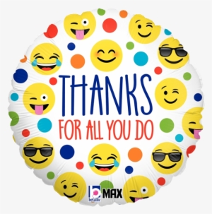 Globo Emoji Thanks For All You Do - Emoji Happy Birthday Balloon Bouquet Set #3025190