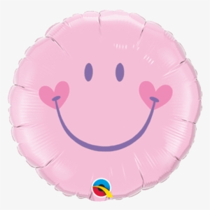 18" Redondo, Carita Feliz, Rosada - Sweet Smile #3025192