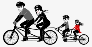 Family Biking - Family Bike Ride Png #3026604