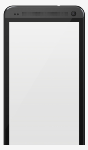 Android Png Mockup Of Black Htc One M8 Smartphone With - Iphone #3026779