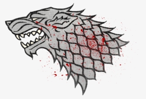 Winter Is Coming Wolf Symbol 2 - Game Of Thrones Art Sleeves House Stark #3027220