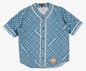 Louis Vuitton Denim Baseball Shirt - Brighton - Free Transparent PNG ...