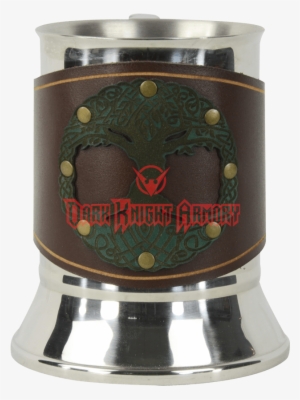 Celtic Tree Of Life Tankard With Leather Wrap - Tyrannosaurus #3027970