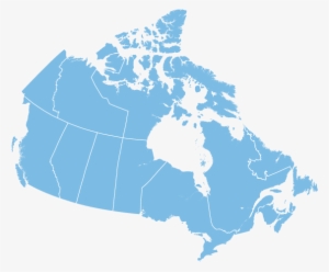 The Cma Does Not Provide Services Directly To Physicians - Simple Map Of Canada Blue #3029582