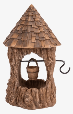 Fairy Garden Wishing Well - Pacific Giftware Tree Trunk Fairy Wishing Well #3029700