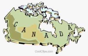 Canada Map Royalty Free Vector Clip Art Illustration - Canada #3029898