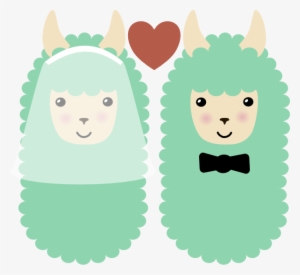 Wedding Llama - Glückliches Lama Emoji Ornament #3030072
