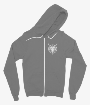 White Goat Head ﻿classic Adult Zip Hoodie - Hoodie #3030638