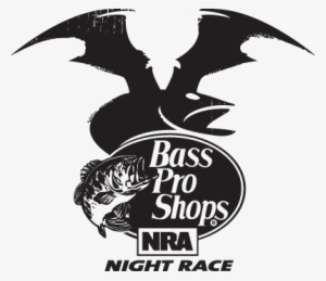 Night Race Logo Bw Lg - 2018 Bass Pro Shops Nra Night Race #3031267